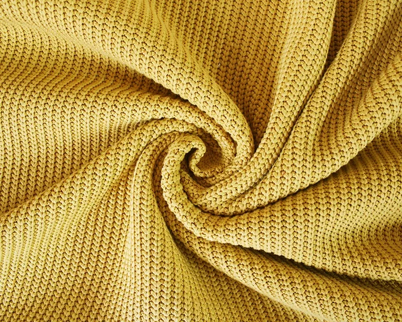 1.58M CAMEL REMNANT CHUNKY CABLE JUMPER KNIT FABRIC