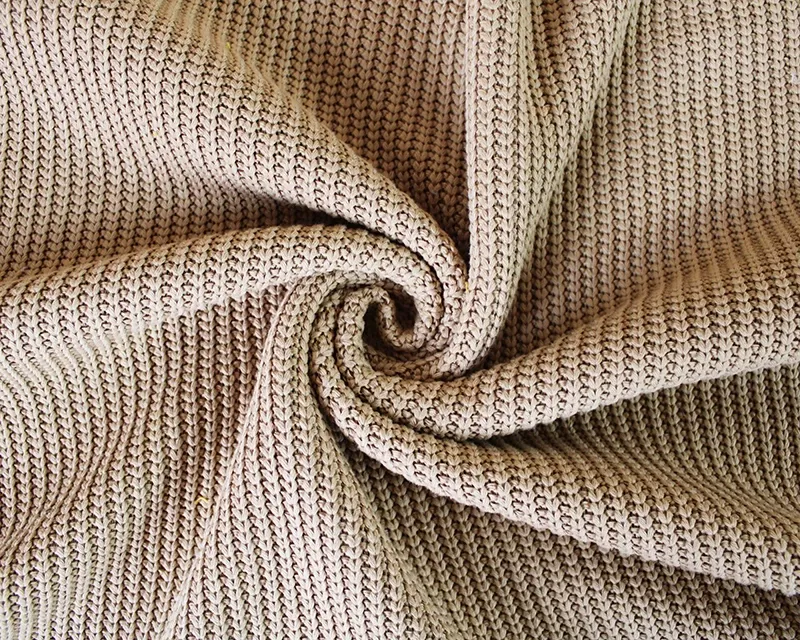 1.58M CAMEL REMNANT CHUNKY CABLE JUMPER KNIT FABRIC