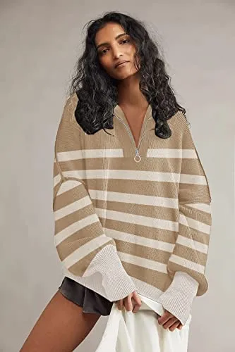 2024 Fall Winter Oversized Knit Sweaters for Women Turtleneck Batwing Sleeve Loose Knitted Pullover Sweater Jumper Tops