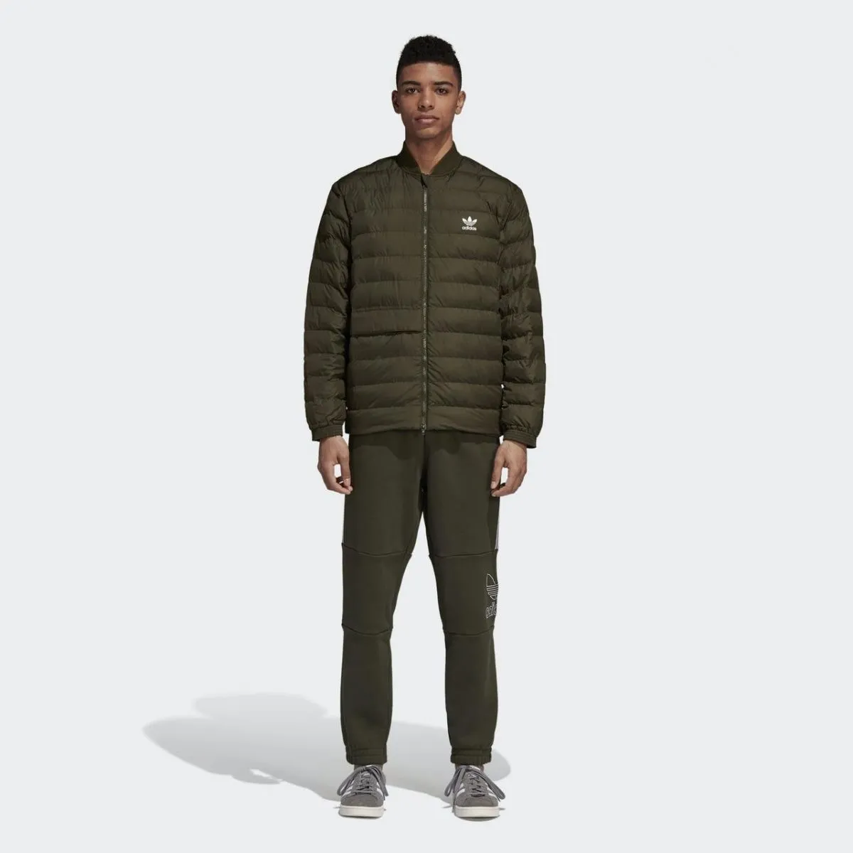 adidas Originals SST Superstar Outdoor Down Jacket - Night Cargo Green