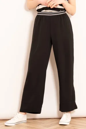 Amber Wide Leg Trousers - Black