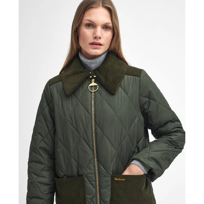 Barbour Malton Quilt Ladies Jacket - Olive/Ancient