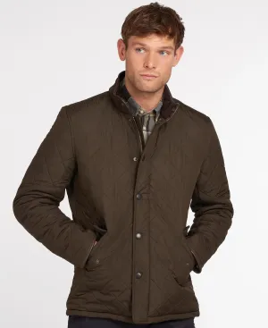 Barbour Powell Quilted Jacket In Olive