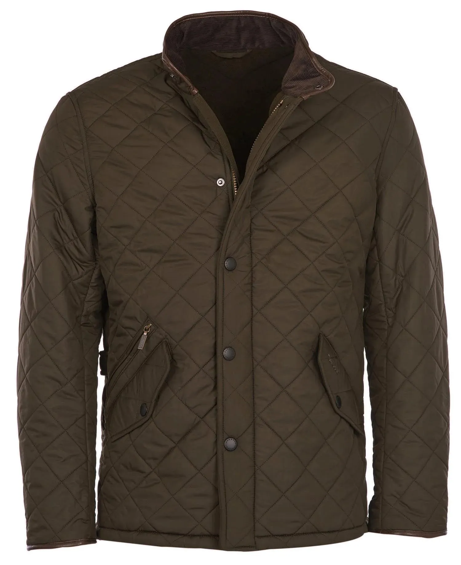 Barbour Powell Quilted Jacket In Olive