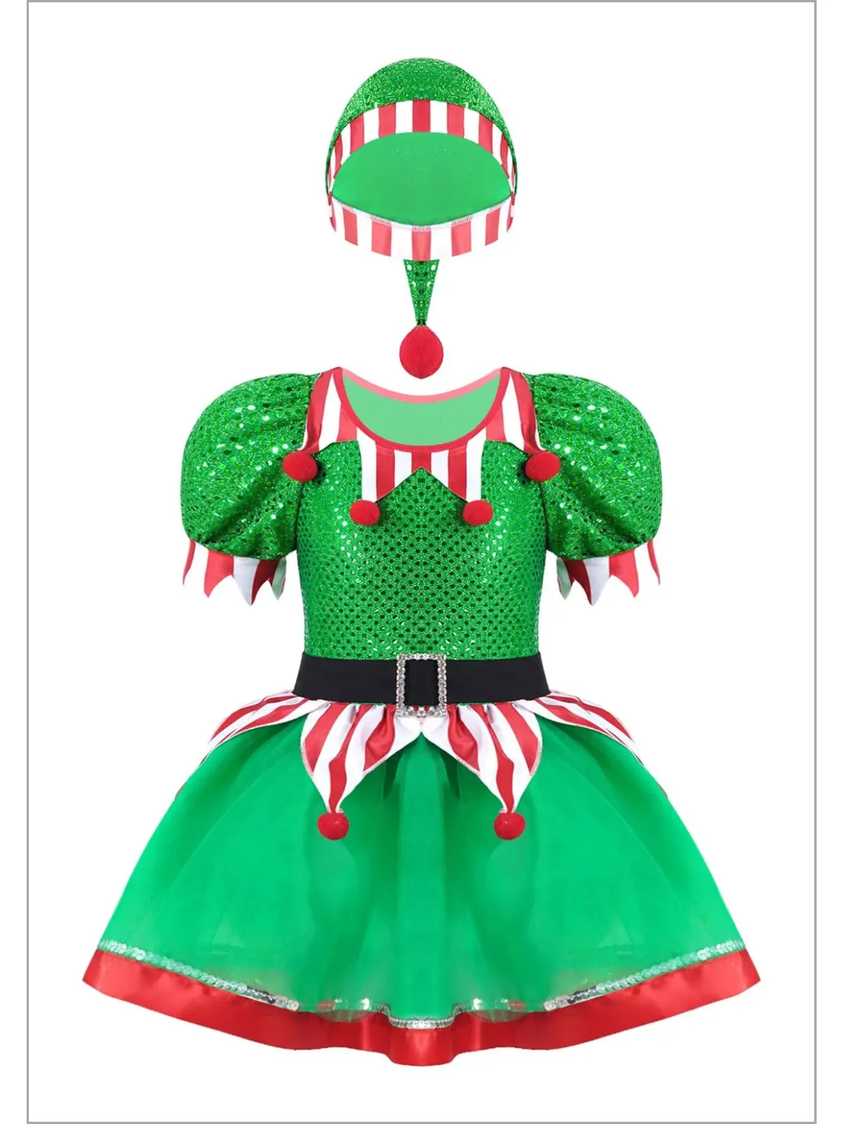 Believe In Your Elf Sparkle Tutu Dress