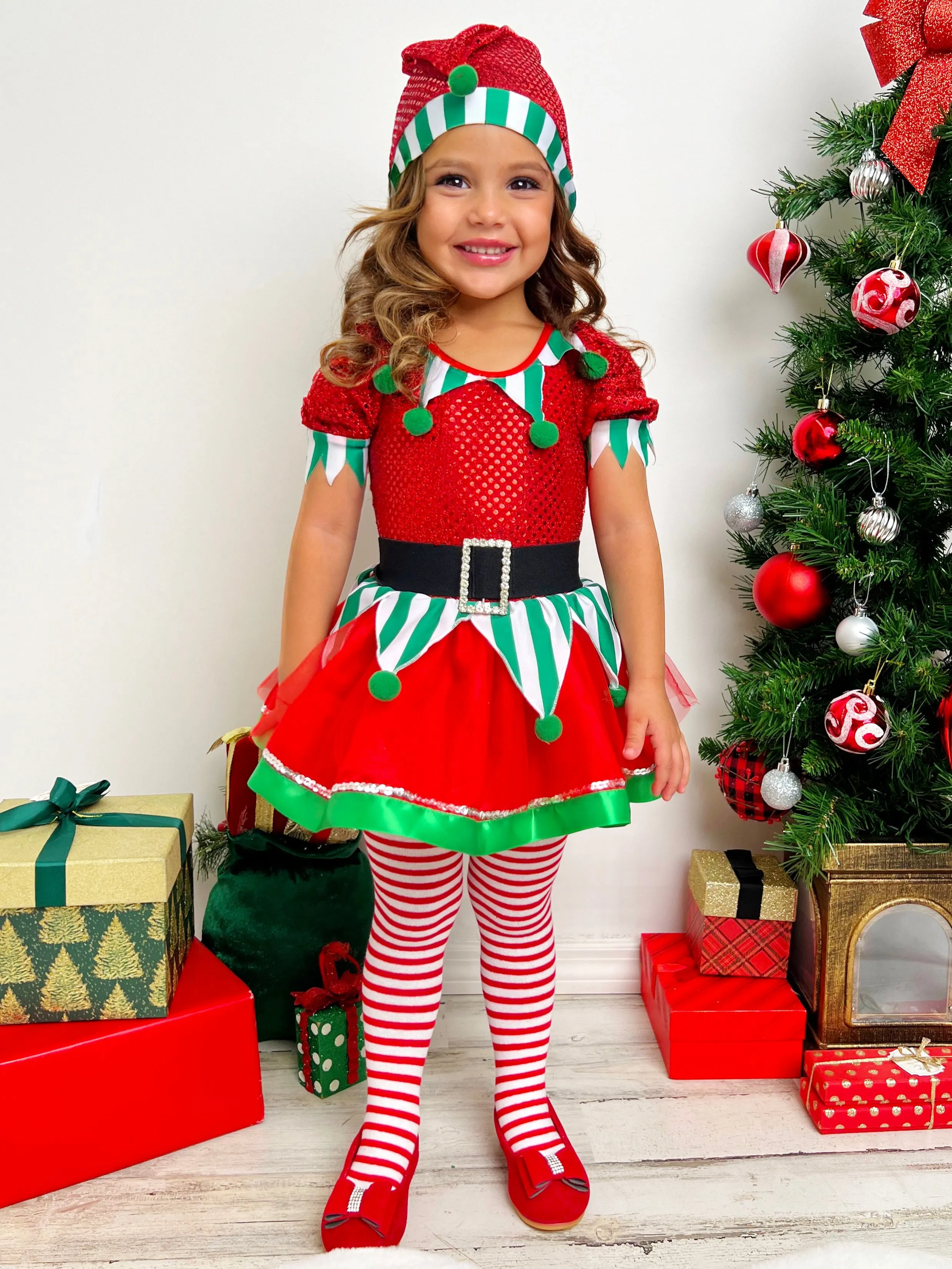 Believe In Your Elf Sparkle Tutu Dress