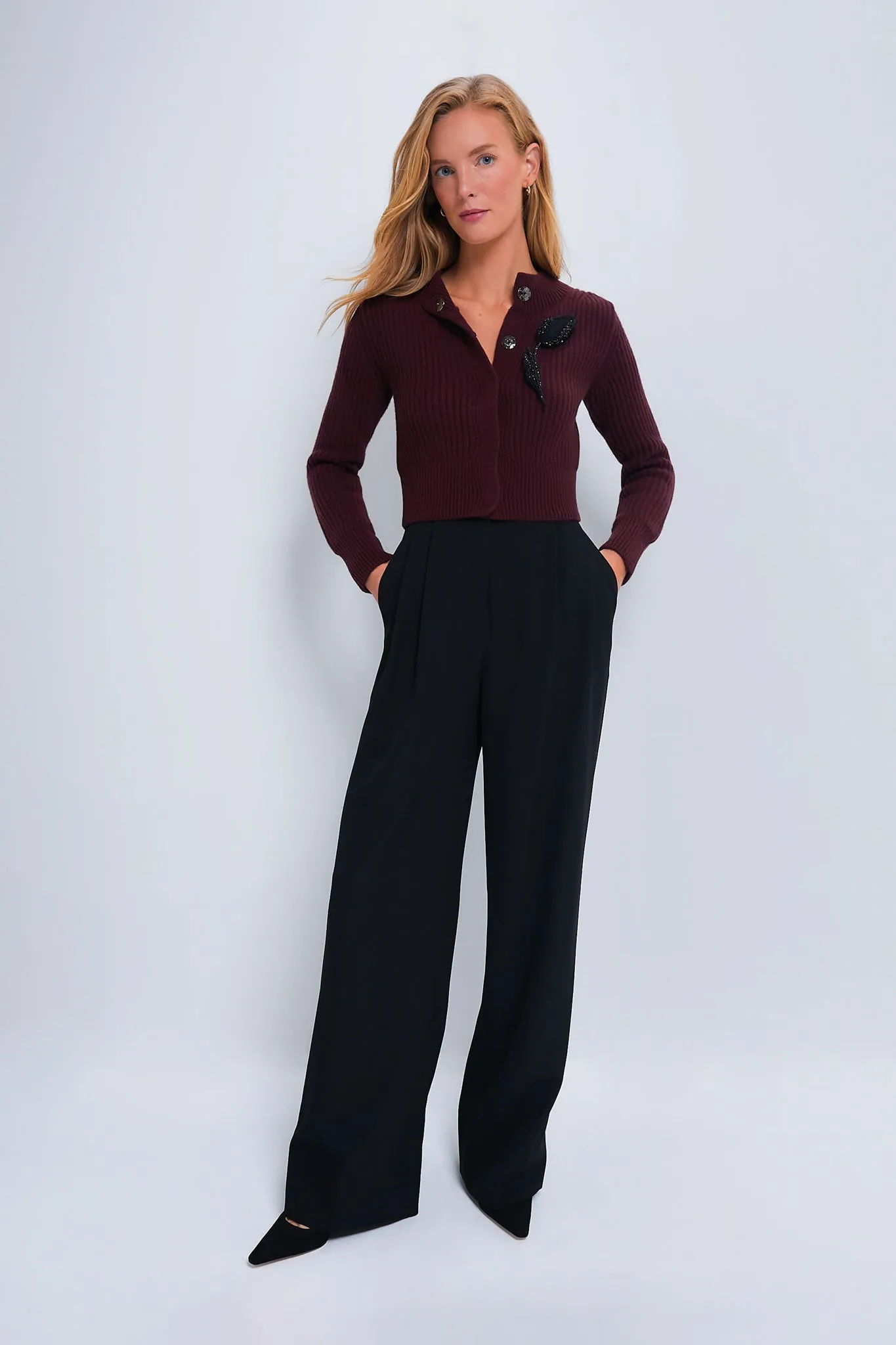 Black Wide Leg Trousers