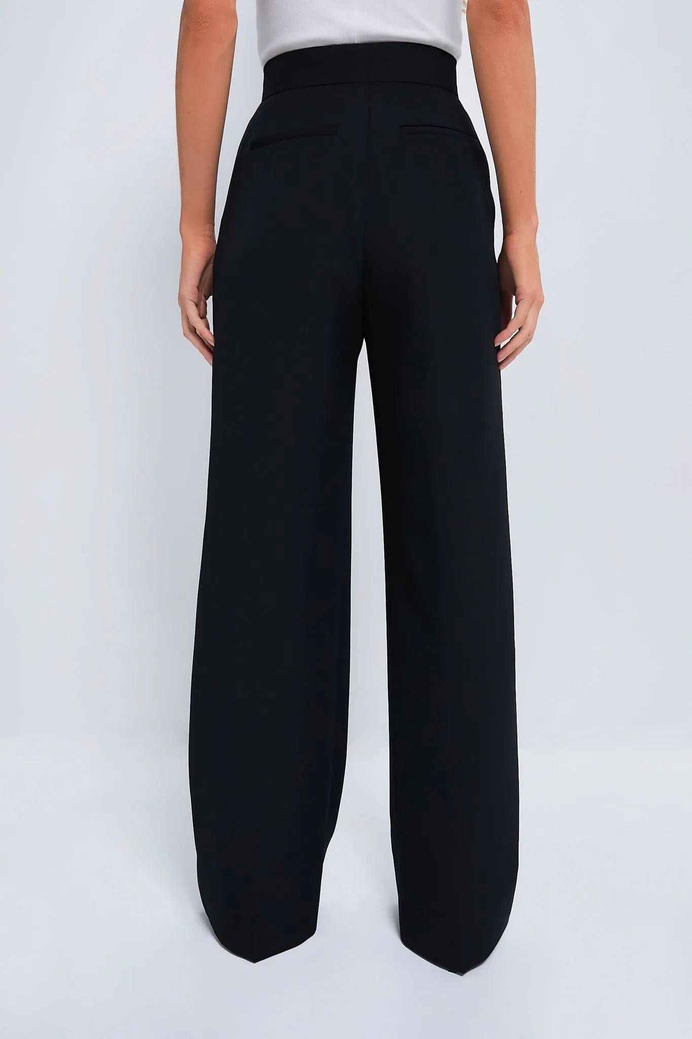 Black Wide Leg Trousers