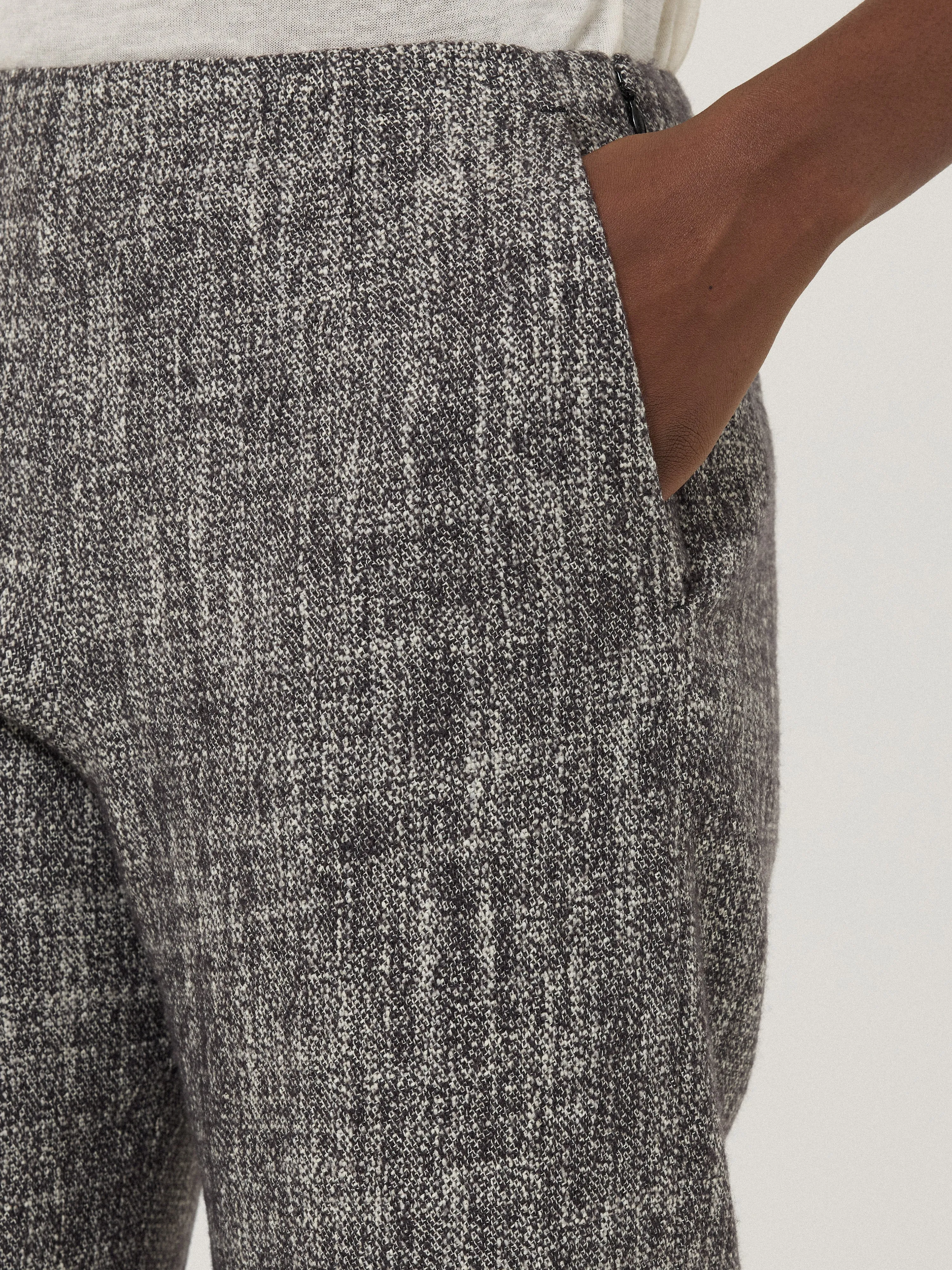 Blake Boucle Trouser | Grey