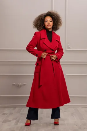 BLAZING RED OVERCOAT