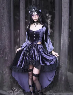 [Blood Supply] Moon Goddess Velvet Corset Top