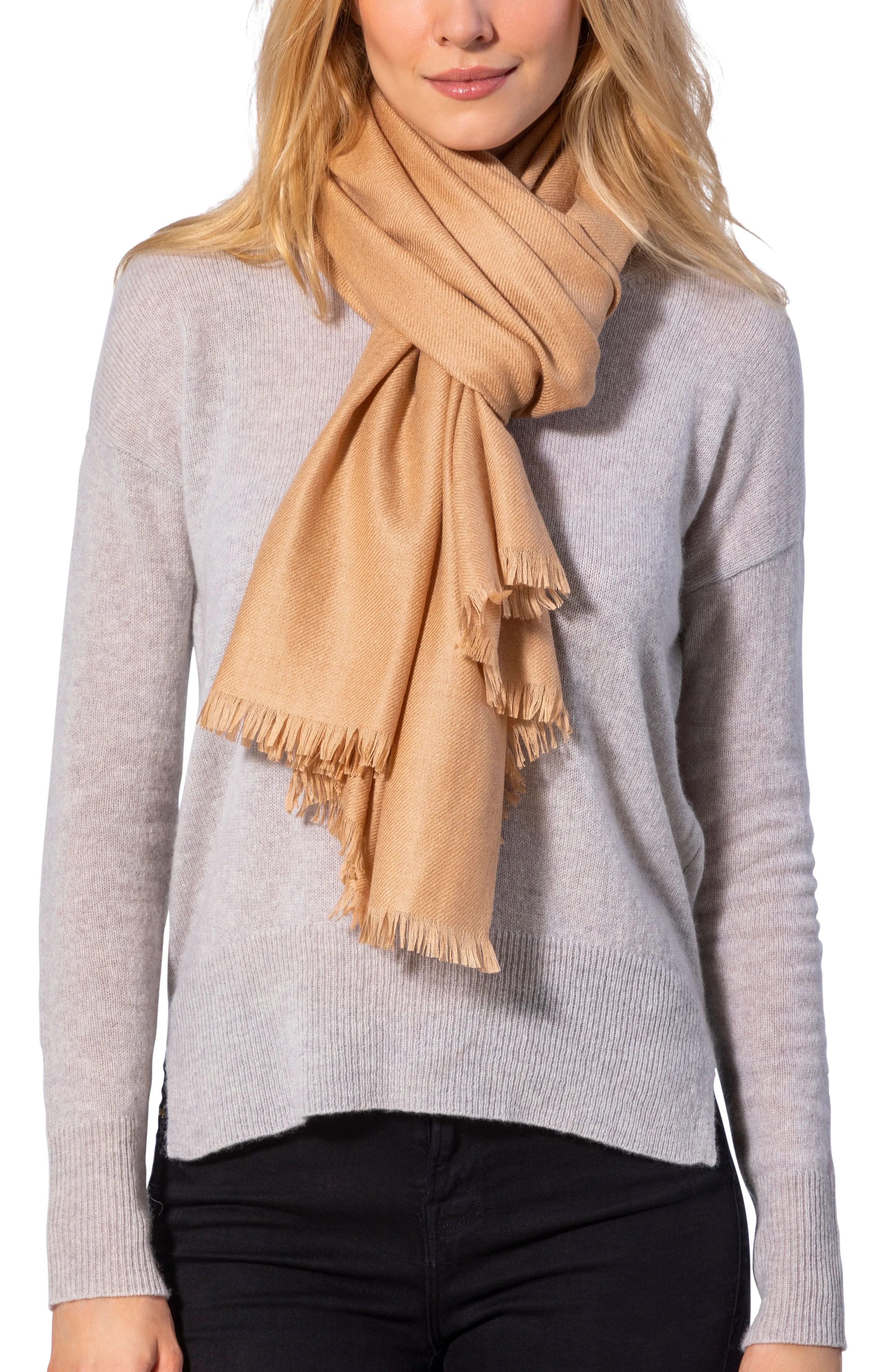 CASHMERE BLEND SOLID WRAP