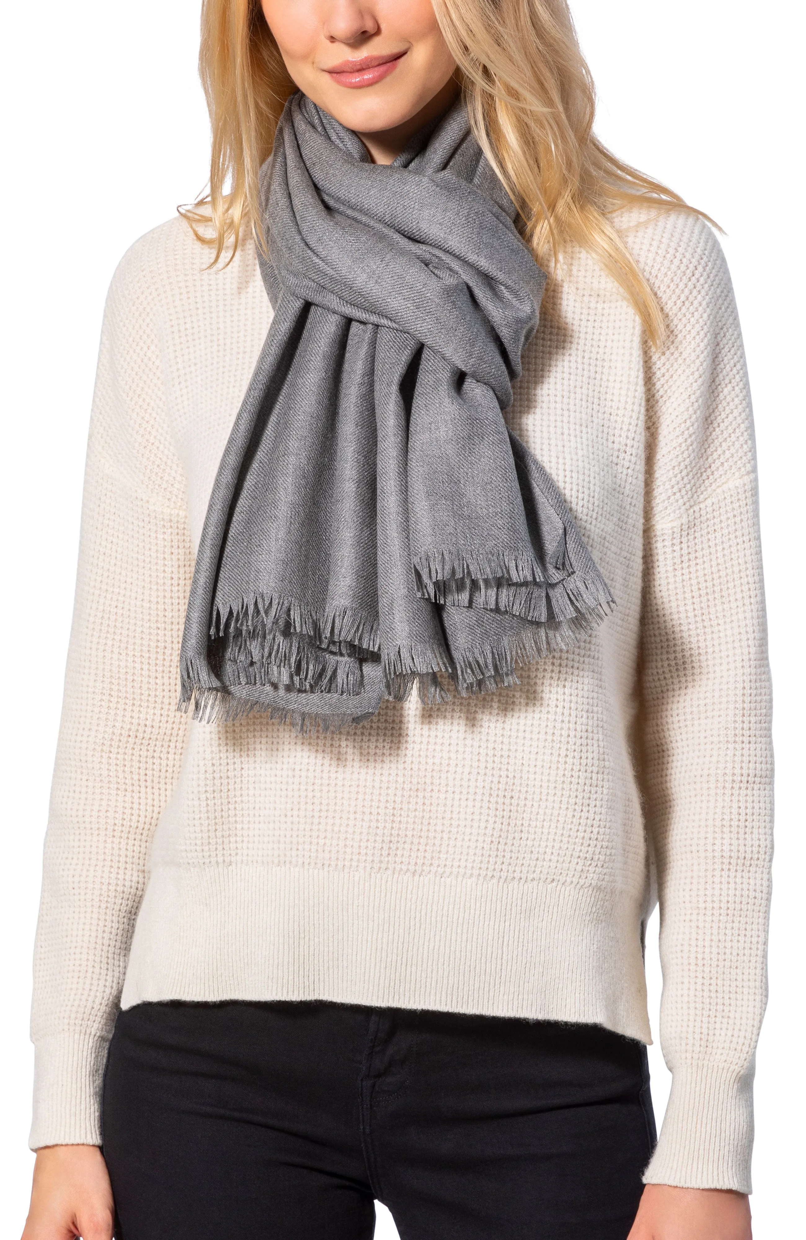 CASHMERE BLEND SOLID WRAP