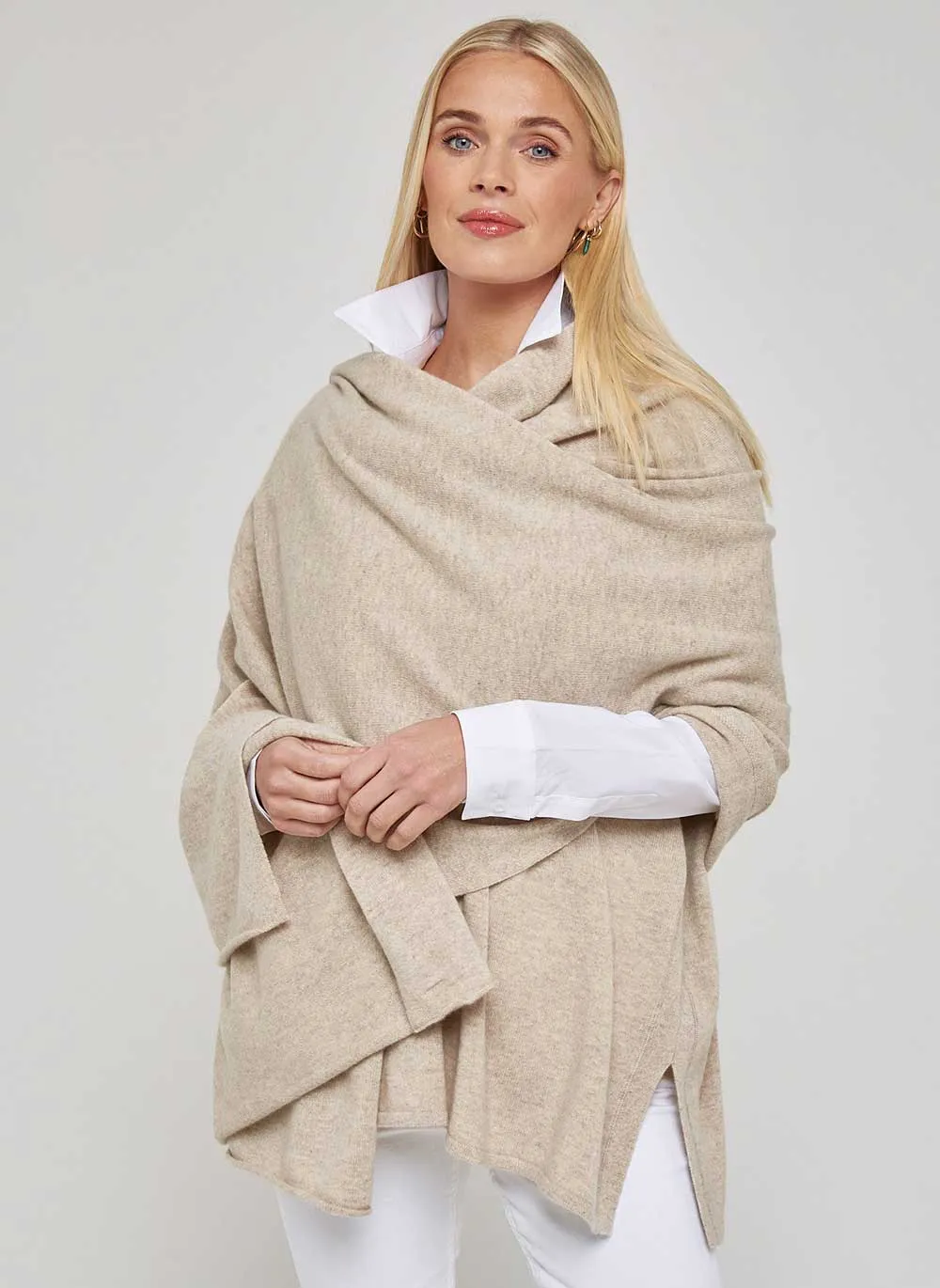 Cashmere Travel Wrap - Chinchilla