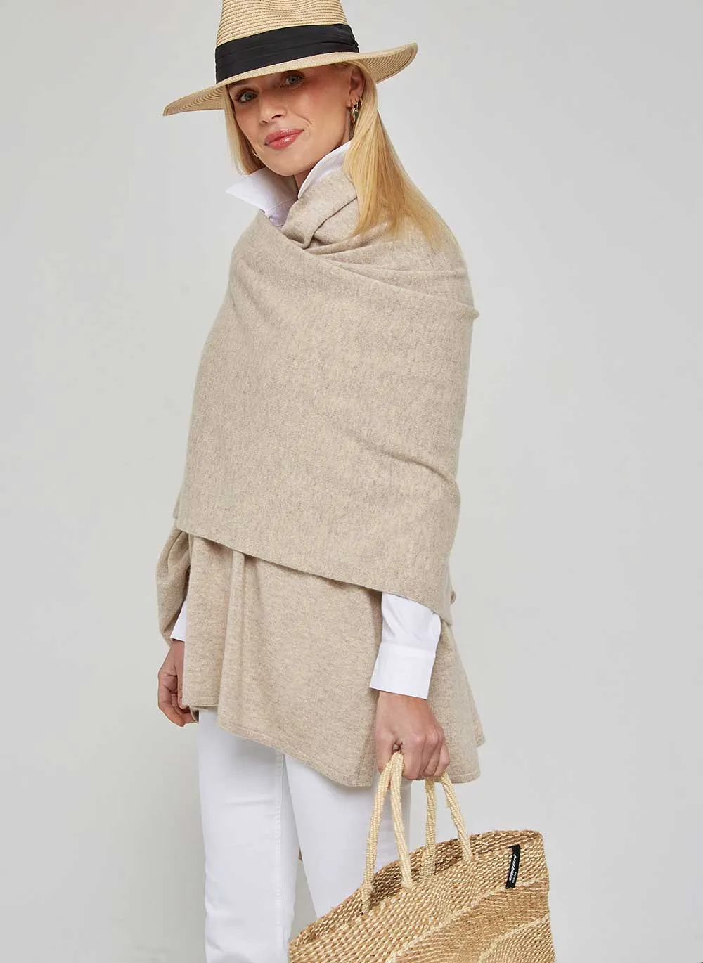 Cashmere Travel Wrap - Chinchilla