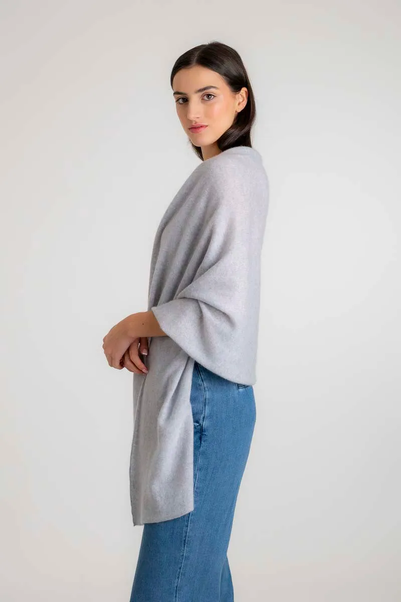 Cashmere Travel Wrap Light Grey