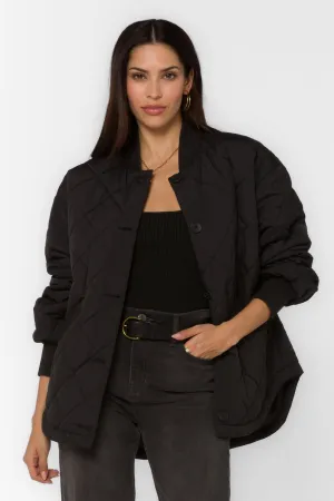 Celeste Black Quilted Jacket