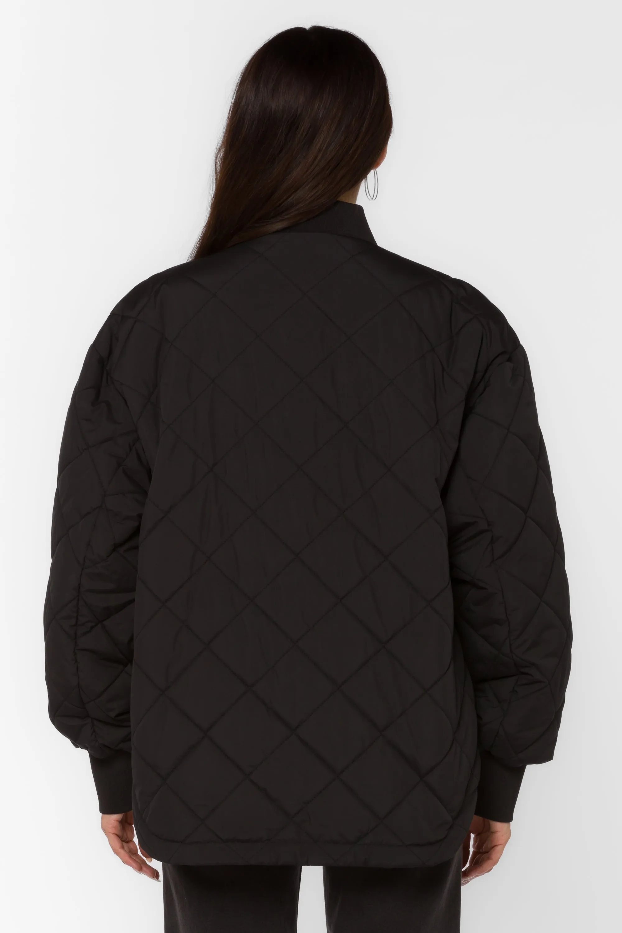 Celeste Black Quilted Jacket