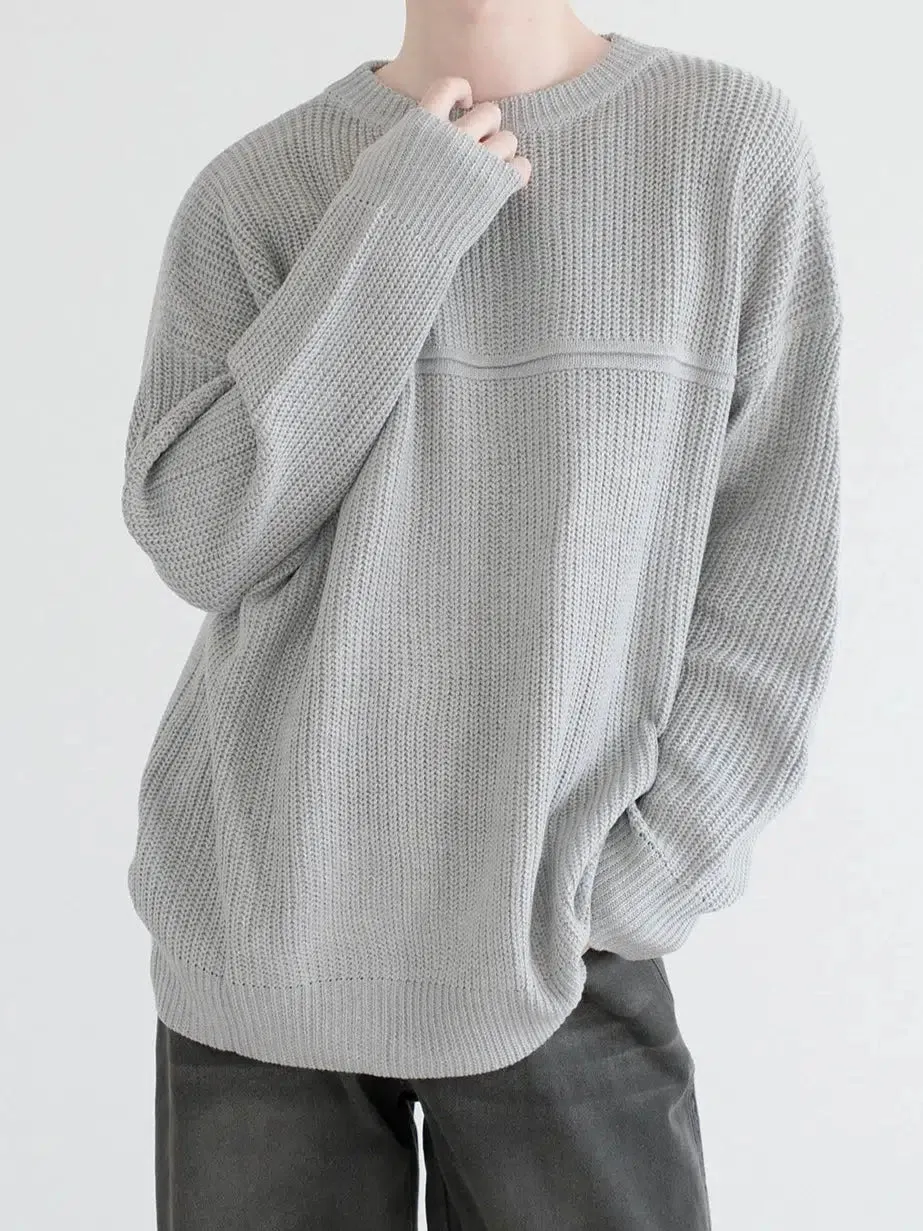 Chunky Knit Pullover Sweater