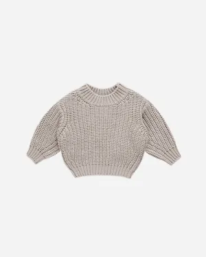 Chunky Knit Sweater || Fog