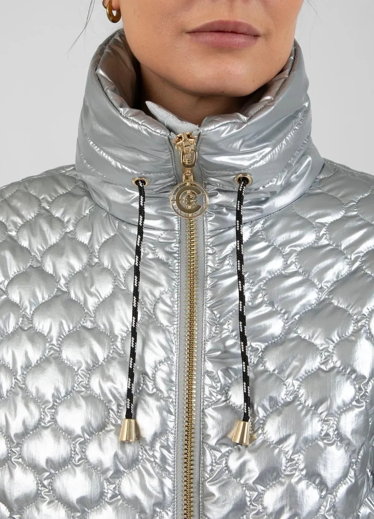 COSTER Quilted Jacket in Silver