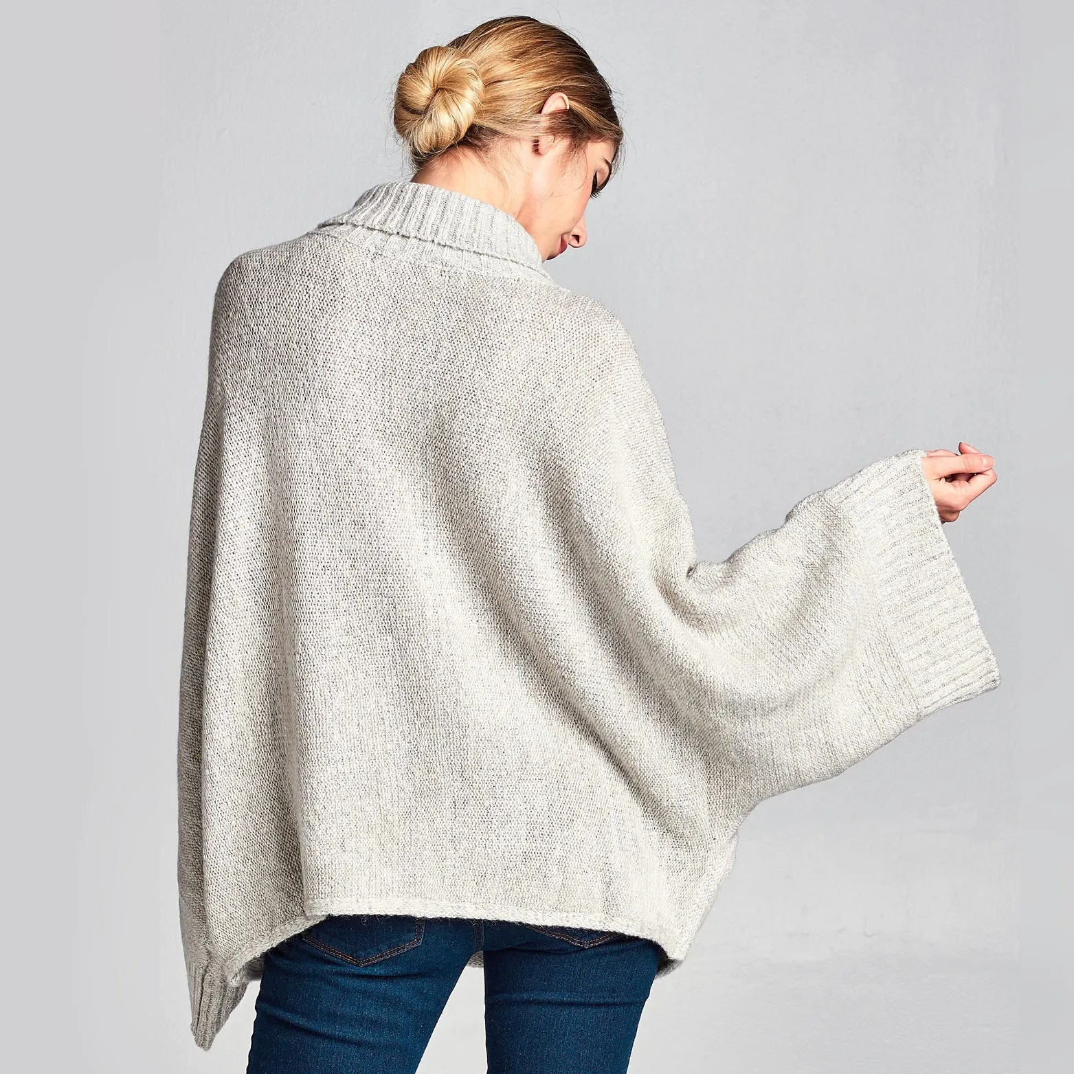 Cowl Neck Bell Sleeve Sweater