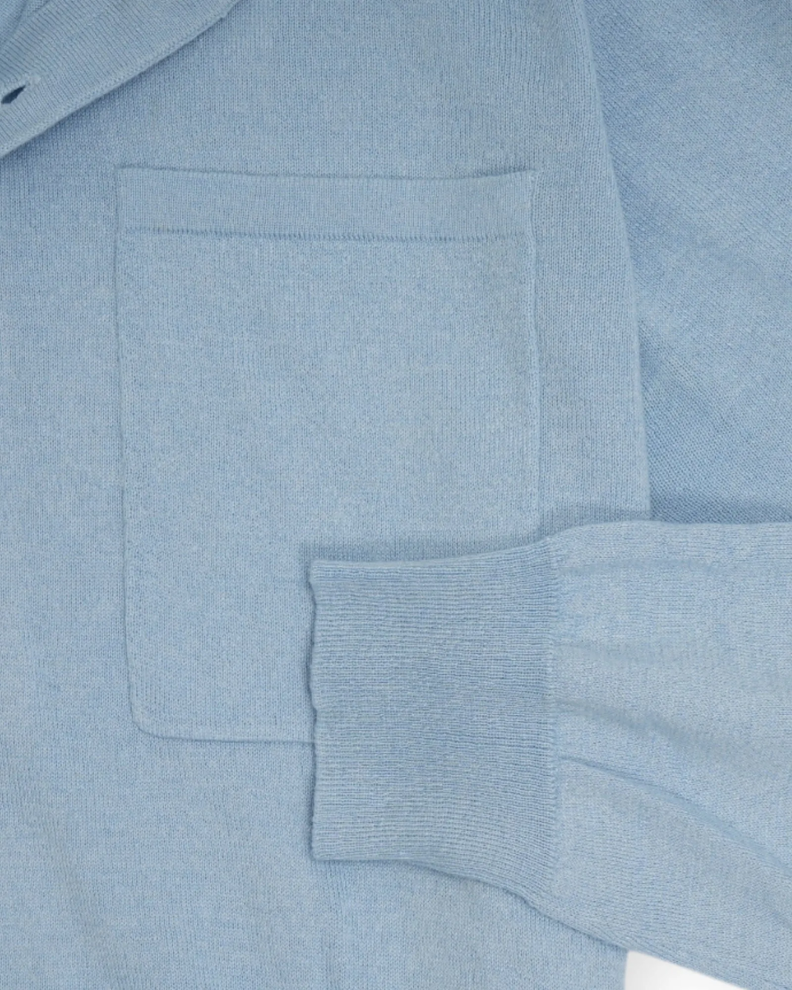 Davida - Light Blue Silk/Cashmere Polo