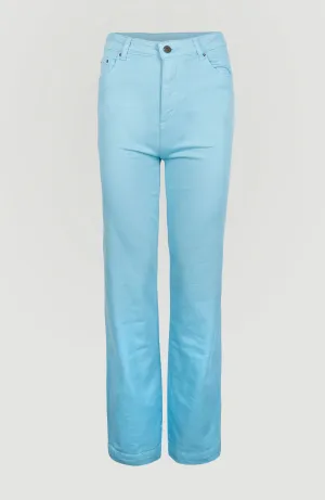 Dive Twill High-Waist Pants | Blue Topaz