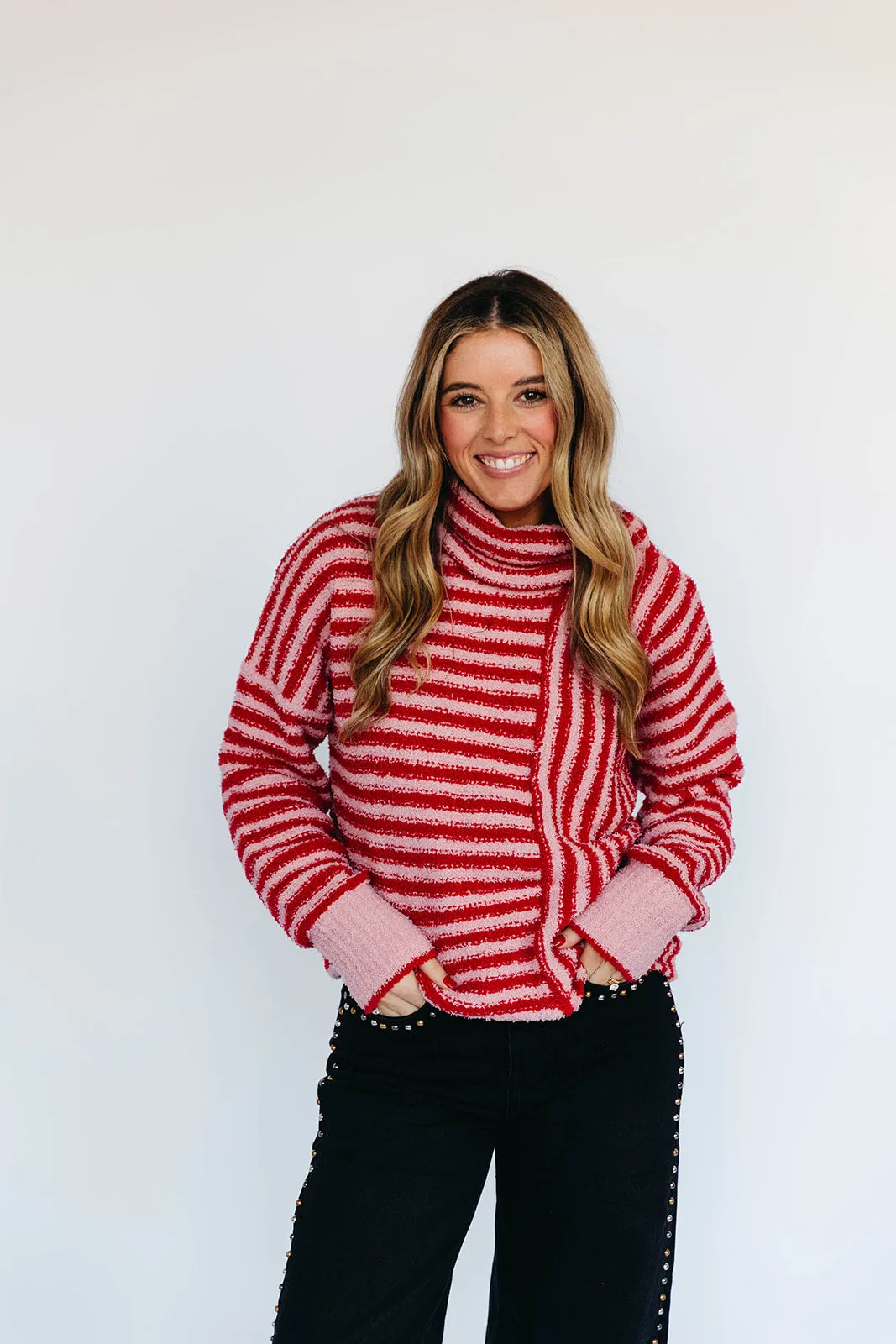 Dorothy Stripe Sweater - Pink