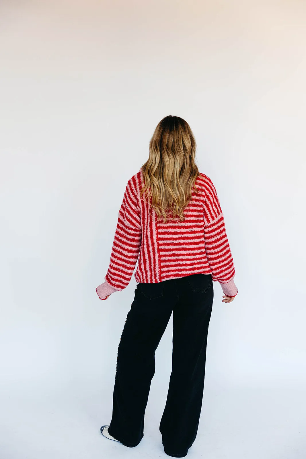 Dorothy Stripe Sweater - Pink