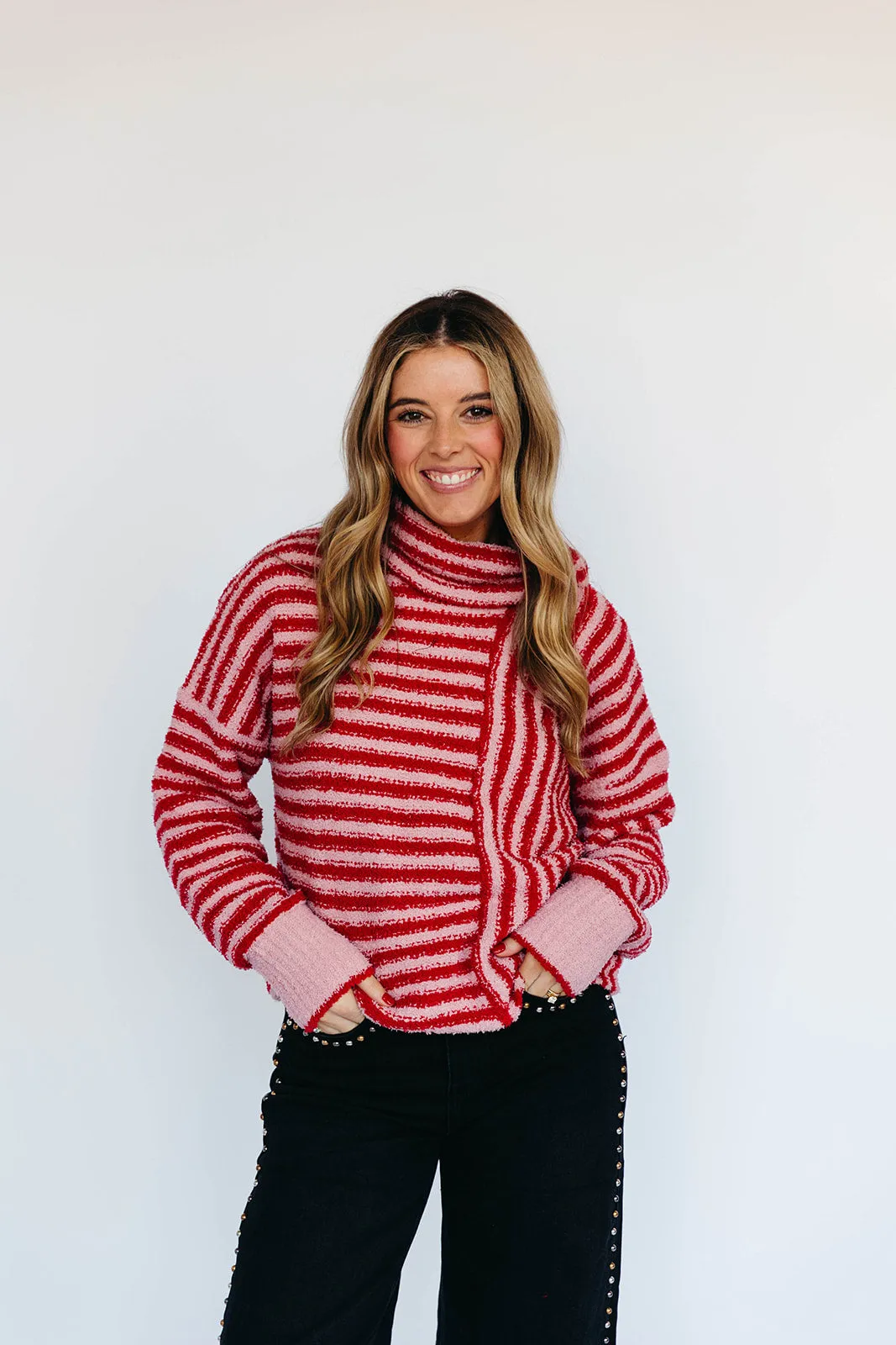 Dorothy Stripe Sweater - Pink