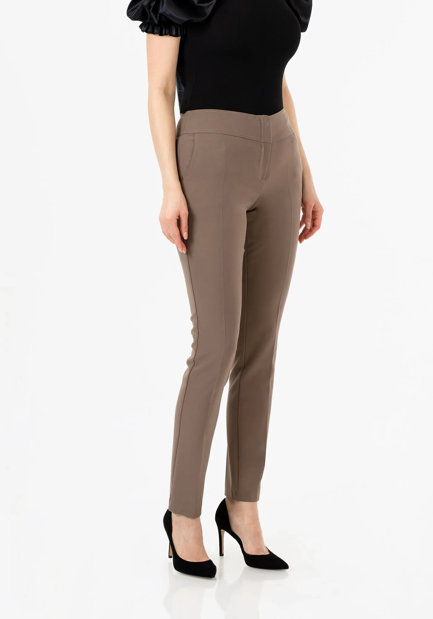 Dress Pants High Waist Straight Leg Pants