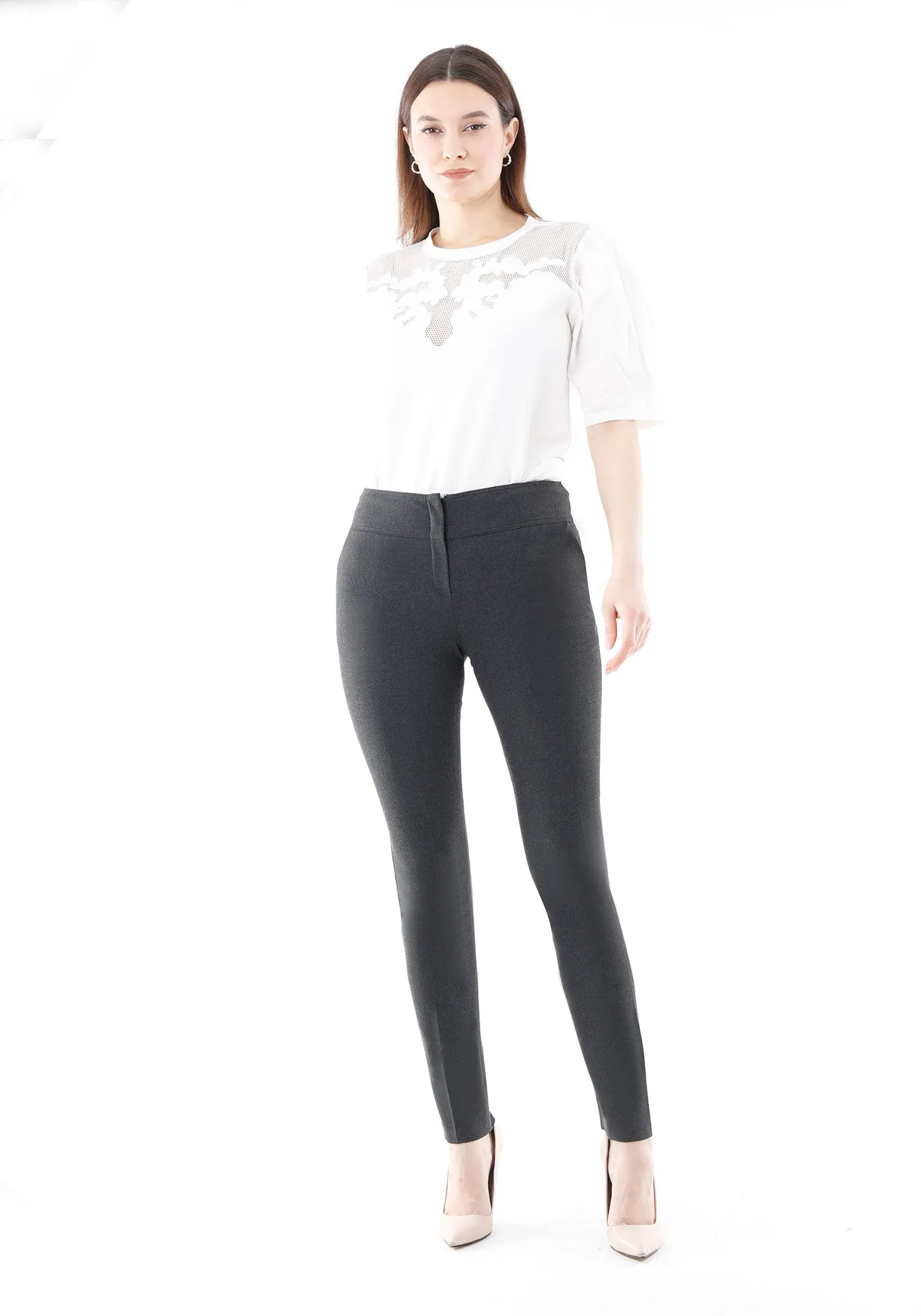 Dress Pants High Waist Straight Leg Pants