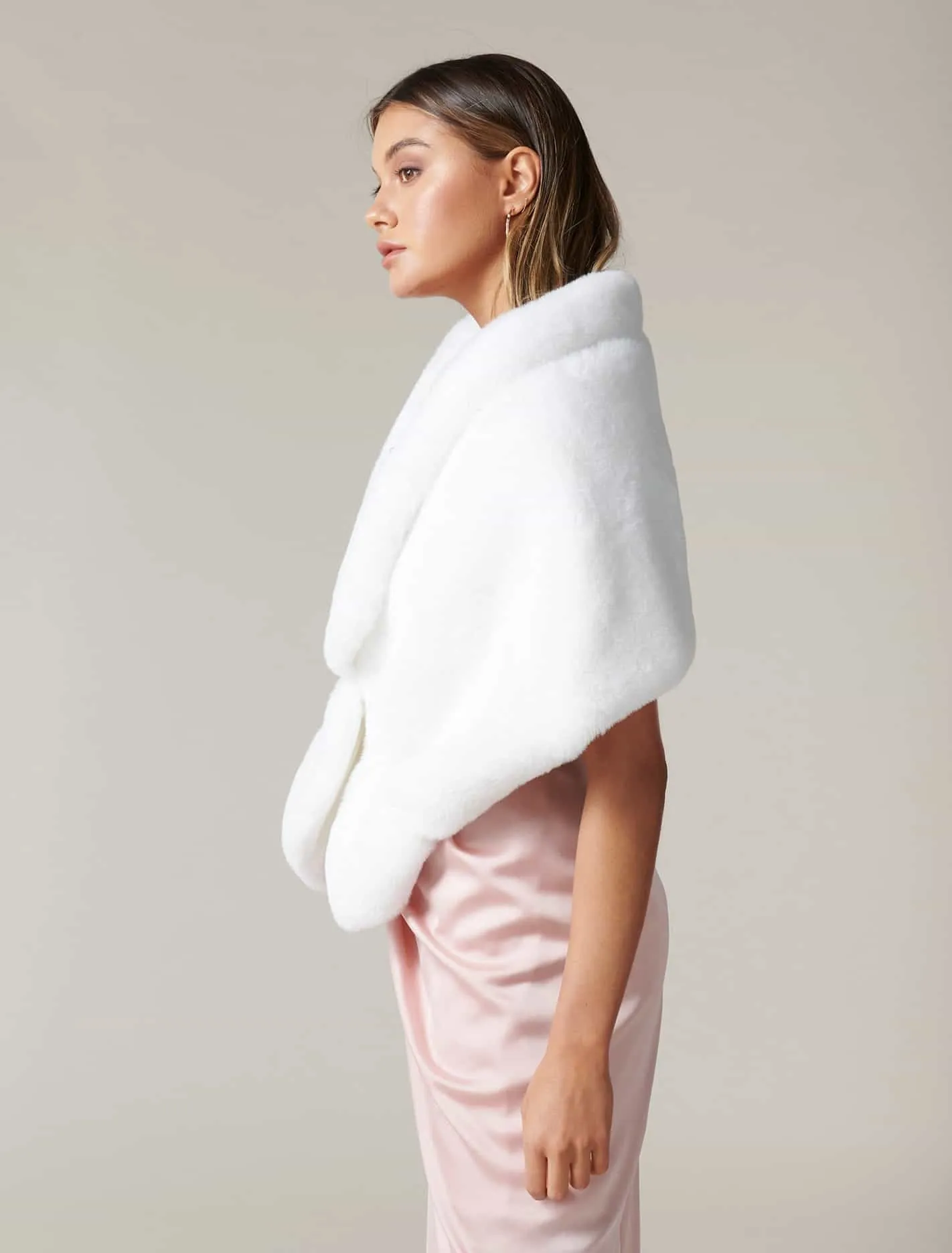 Emilia Faux Fur Cape