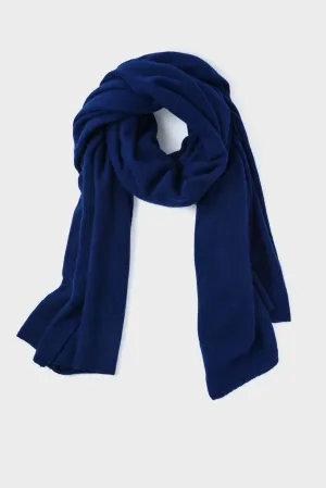 Exclusive Navy Cashmere Travel Wrap