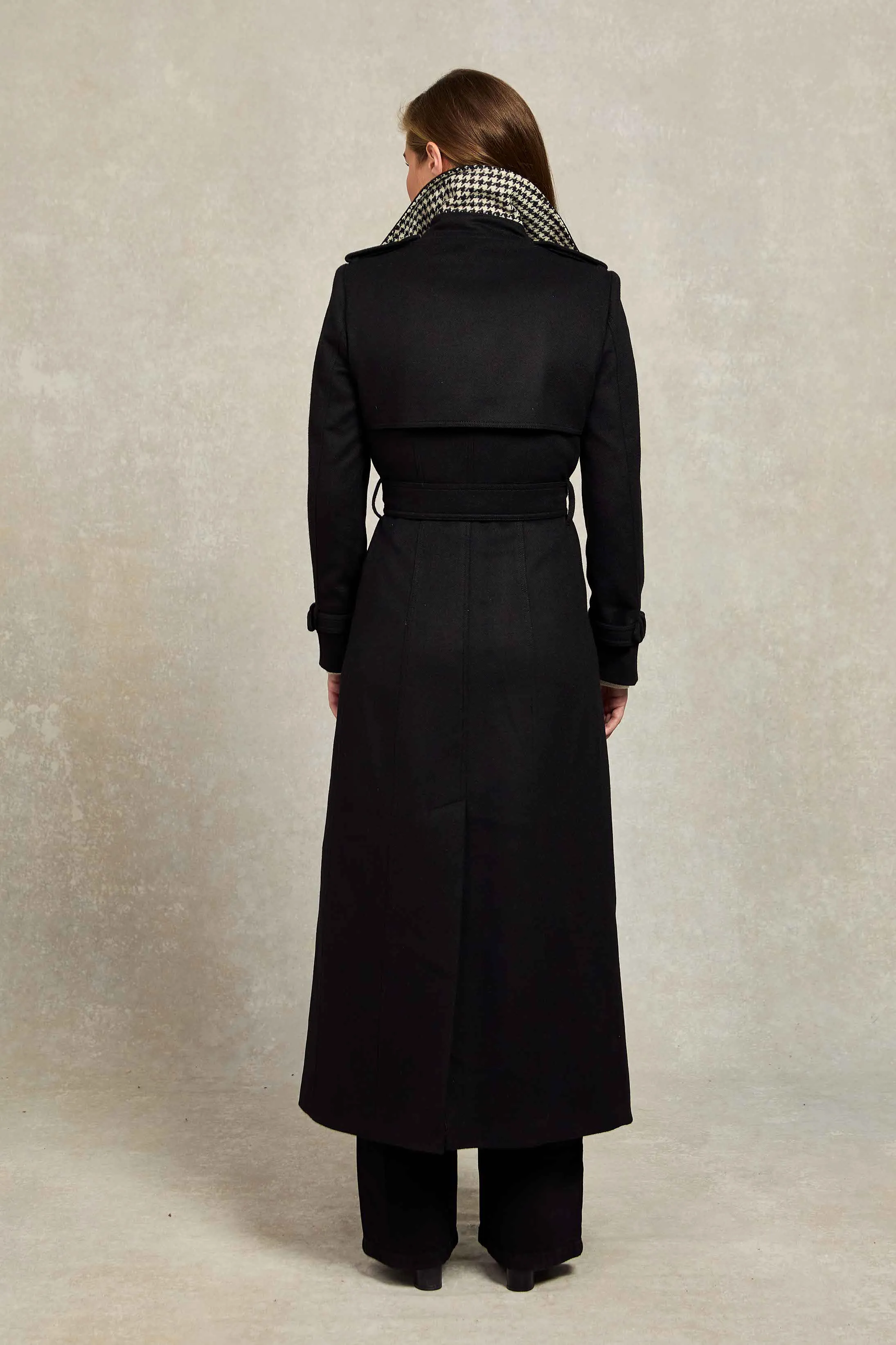 Full Length Marlborough Trench Coat (Soft Black)