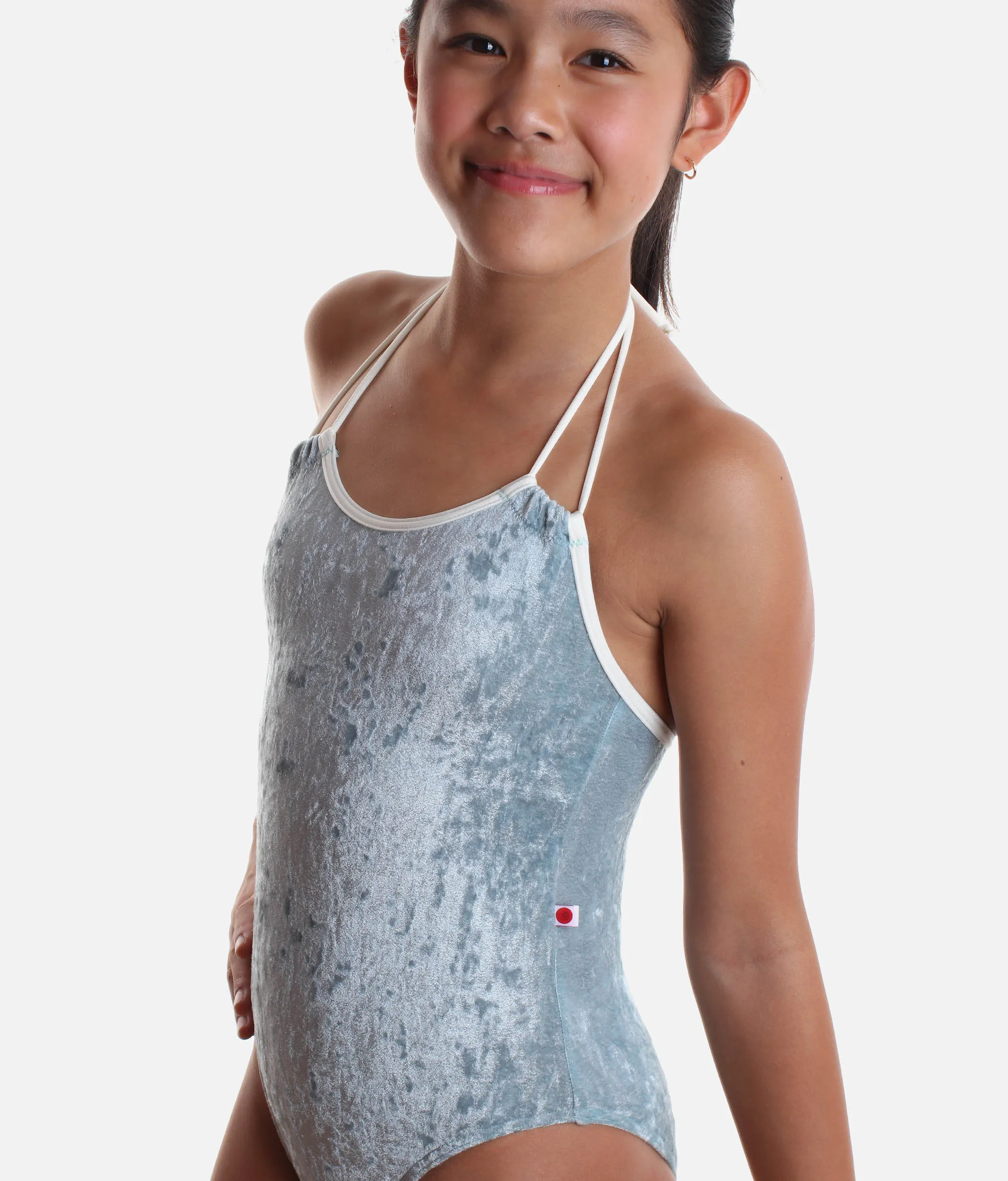 Girl's Dance Leotard, Crushed Velvet - JULIA