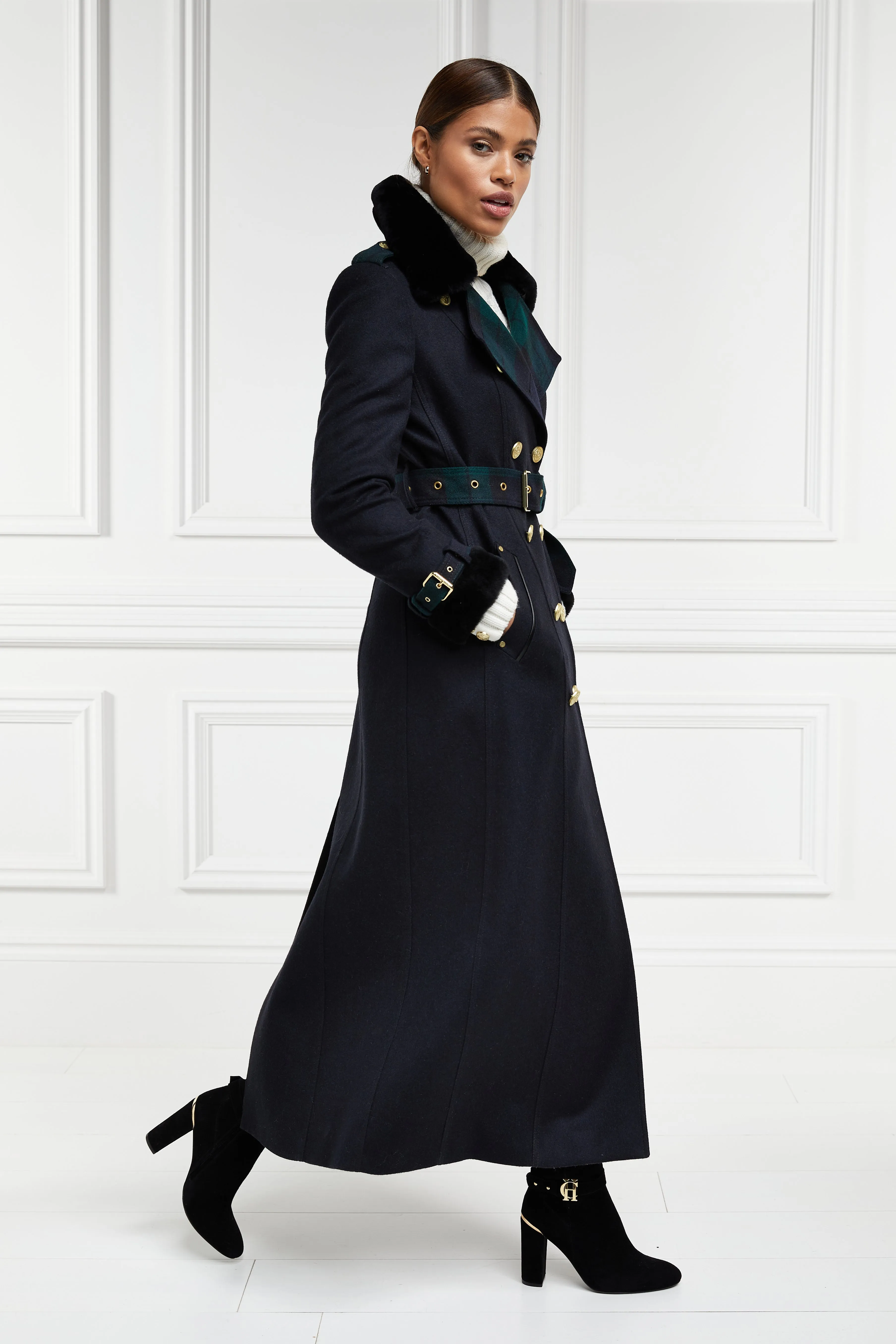 Gold Label Trench (Soft Navy Blackwatch)