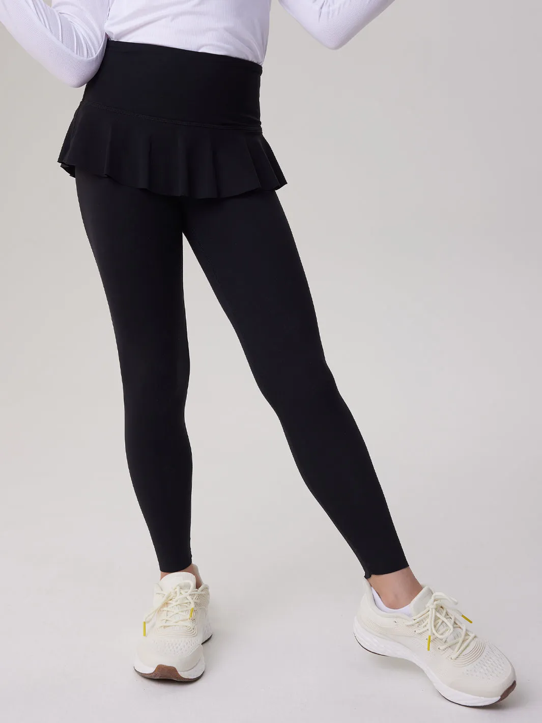 High-Waist  Ruffle Skirt Leggings