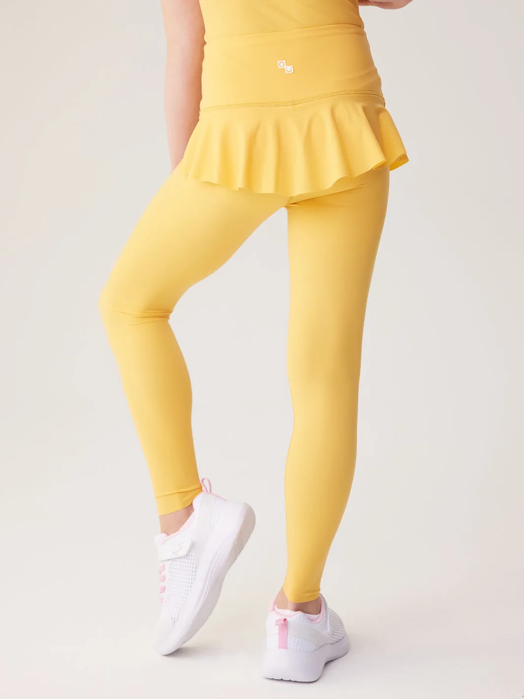 High-Waist  Ruffle Skirt Leggings