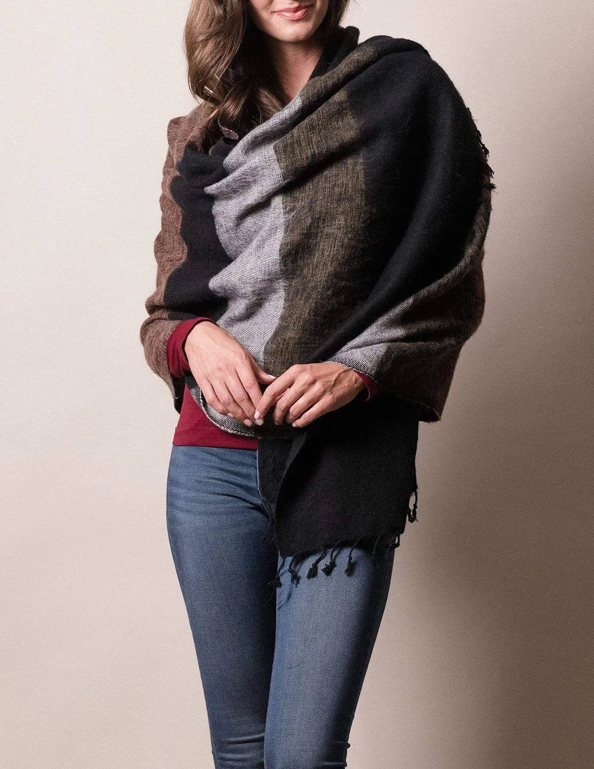 Himalayan Yak Wool Wrap - Alpine