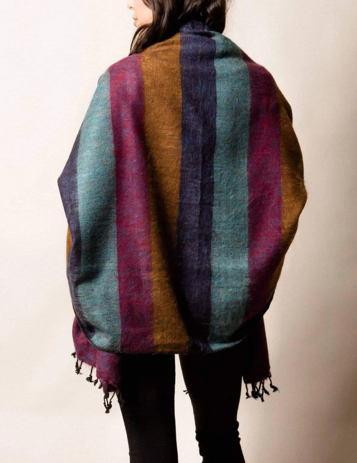 Himalayan Yak Wool Wrap - Multi