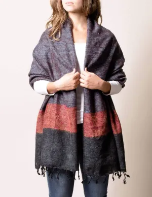 Himalayan Yak Wool Wrap - Red