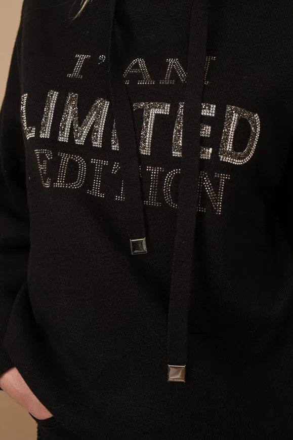 I Am Limited Edition Soft Hoodie Sweater Black