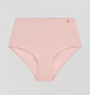 Invisible microfibre high waist brief [Blush]