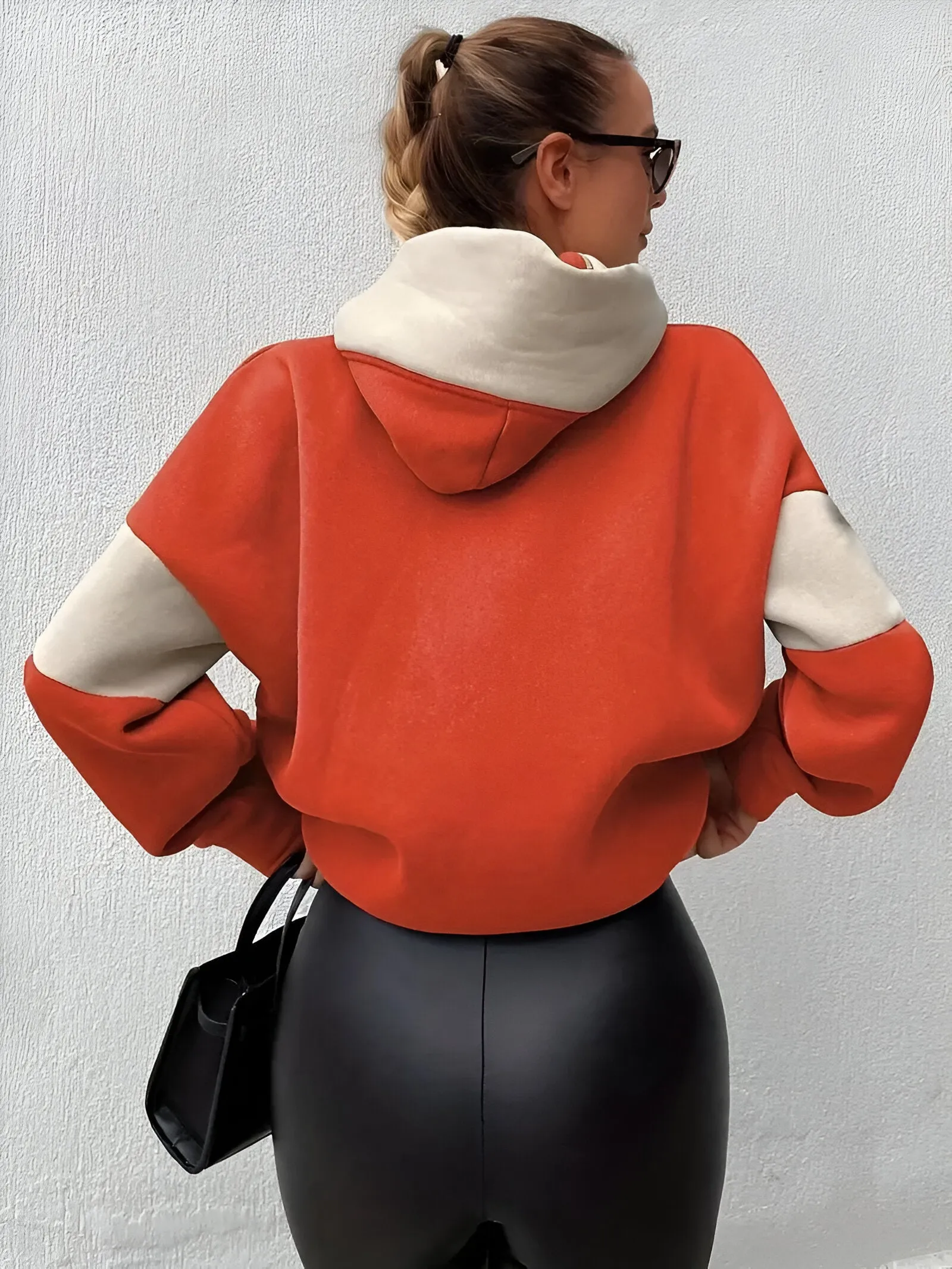 Ivyshape | Color Block Hoodie