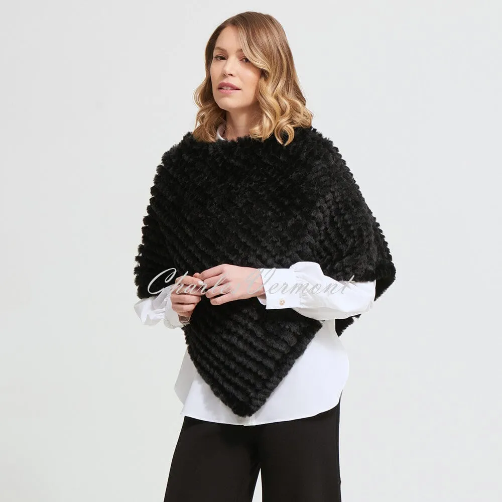 Joseph Ribkoff Faux Fur Poncho – Style 213960