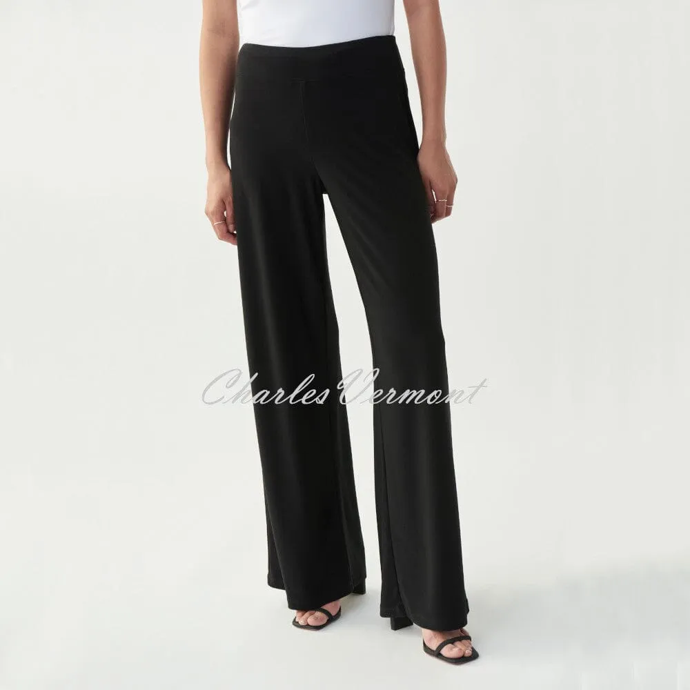 Joseph Ribkoff 'Signature' Wide Leg Trouser – Style 221340 (Black)