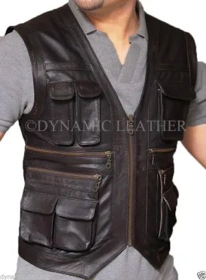 Jurassic World Chris Pratt Owen Grady Real Leather Vest