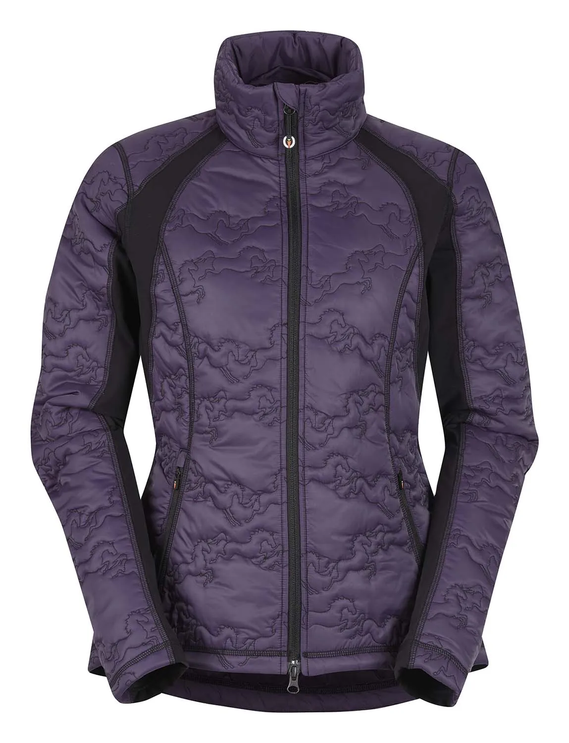 Kerrits Riders Delite Quilted Jacket, Blackberry/Black